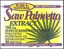 Saw Palmetto 160 mg standardized softgels (bottle of 180)
