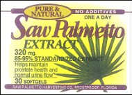 Saw Palmetto 320 mg standardized softgels (bottle of 30)