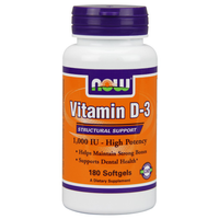 Vitamin D-3 1000 IU (180 Softgels)