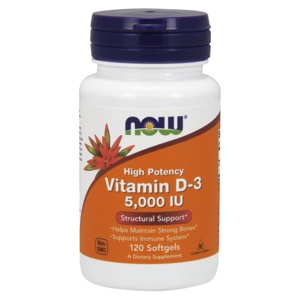 Vitamin D-3 5000 IU (120 Softgels)
